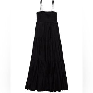 AE Smocked Tiered Babydoll Midi Dress